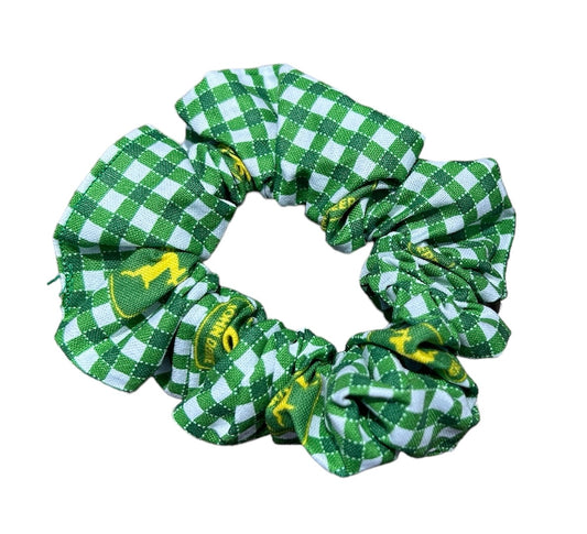 Deere Plaid Scrunchie