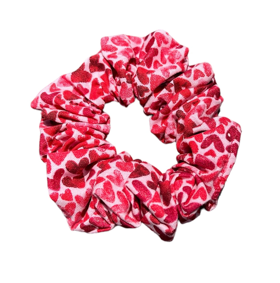 Red Hearts Scrunchie