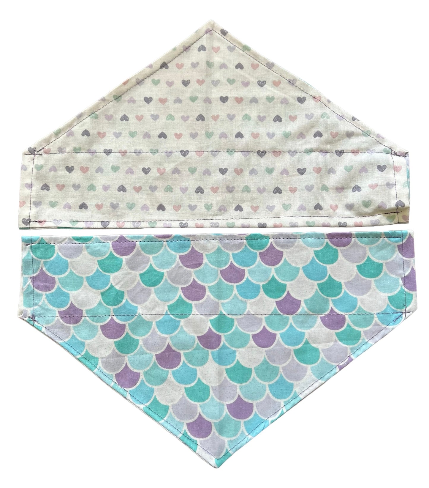 Mermaid Love Reversible Over the Collar Bandana