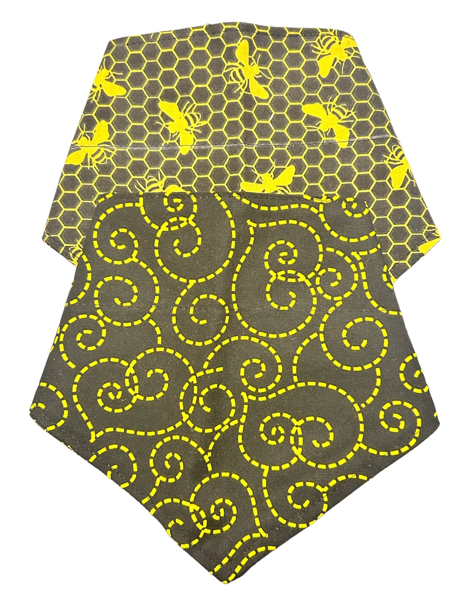 Busy Bees Reversible Over the Collar Bandana