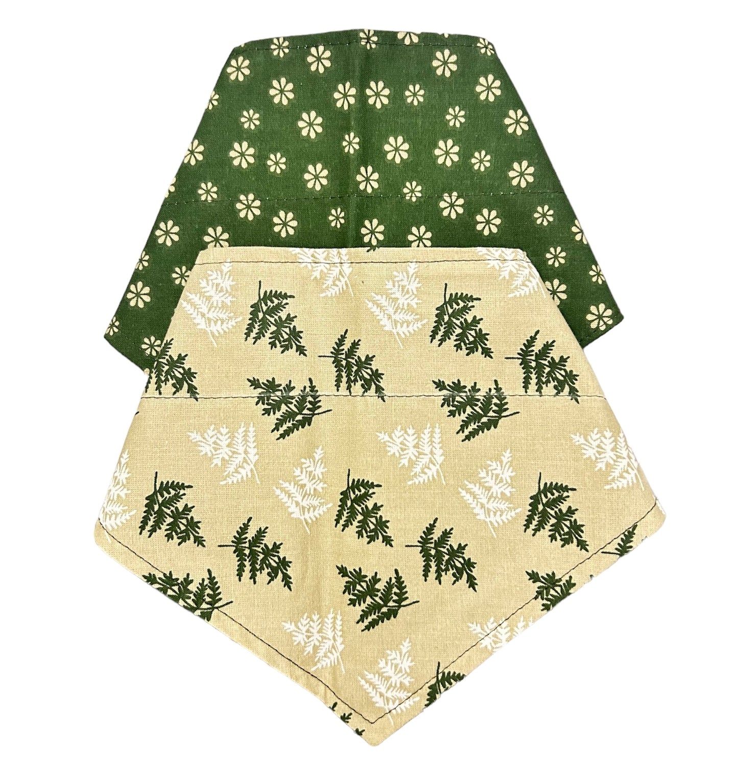 Flowering Ferns Reversible Over the Collar Bandana