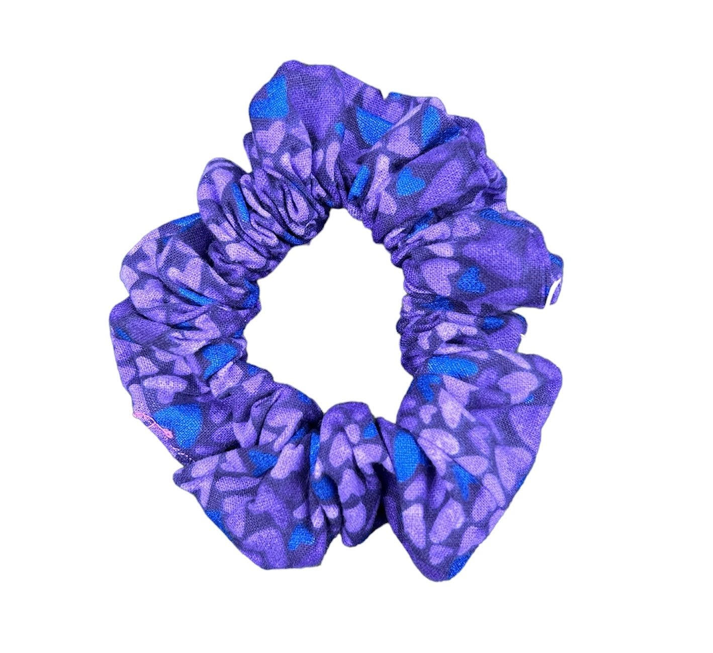 Purple Hearts Scrunchie