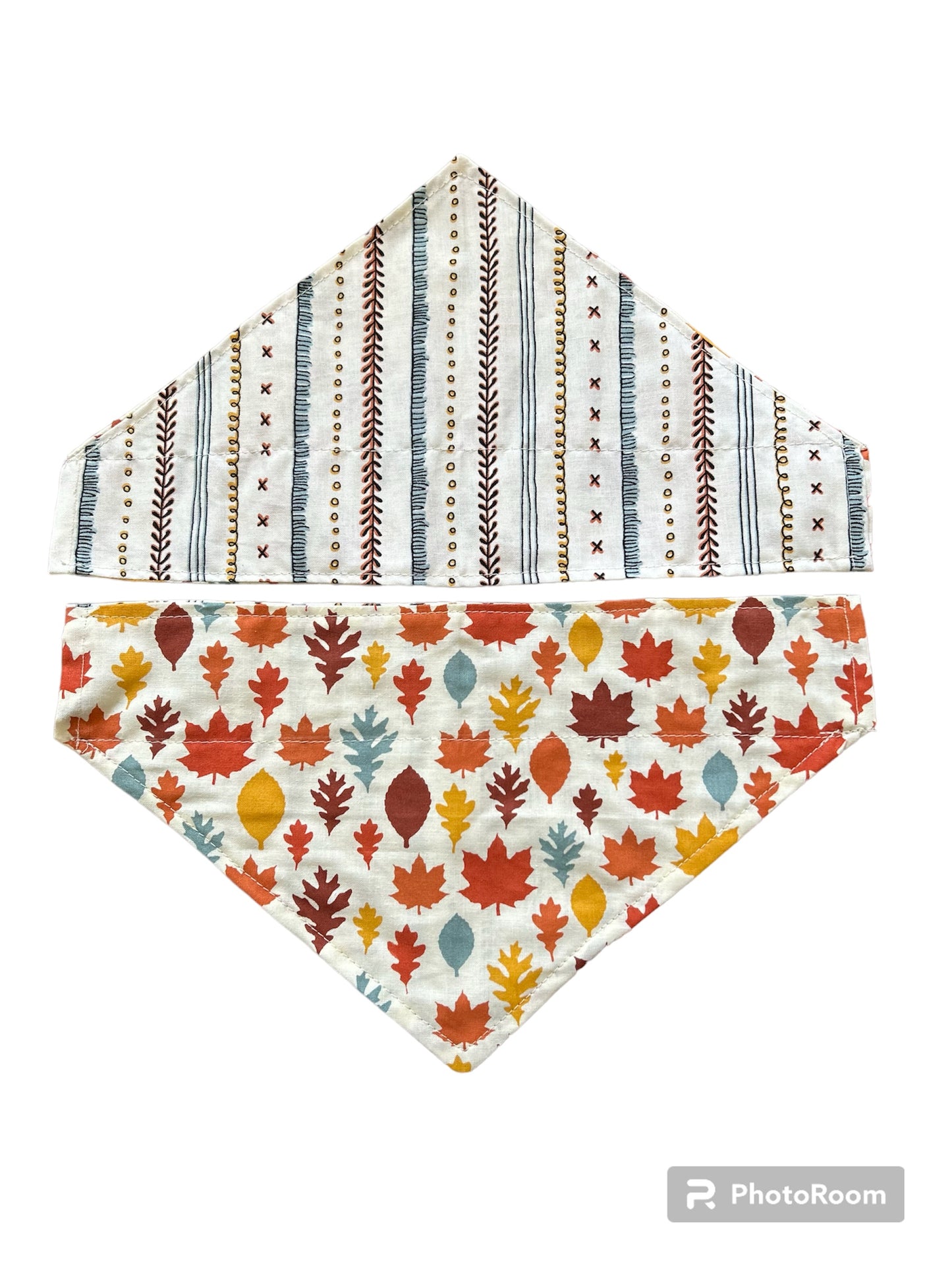 Fall Foliage Reversible Over the Collar Bandana